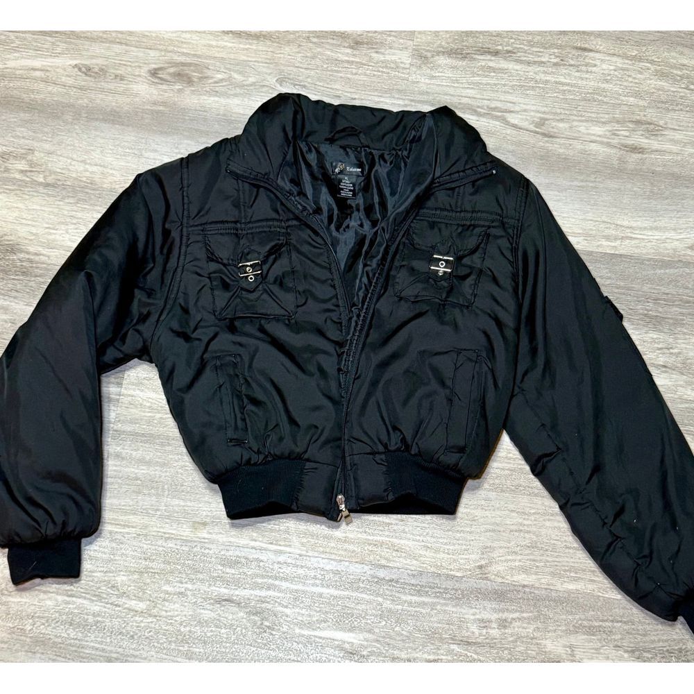 Youth XL black‎ bomber jacket